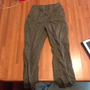 army green joggers